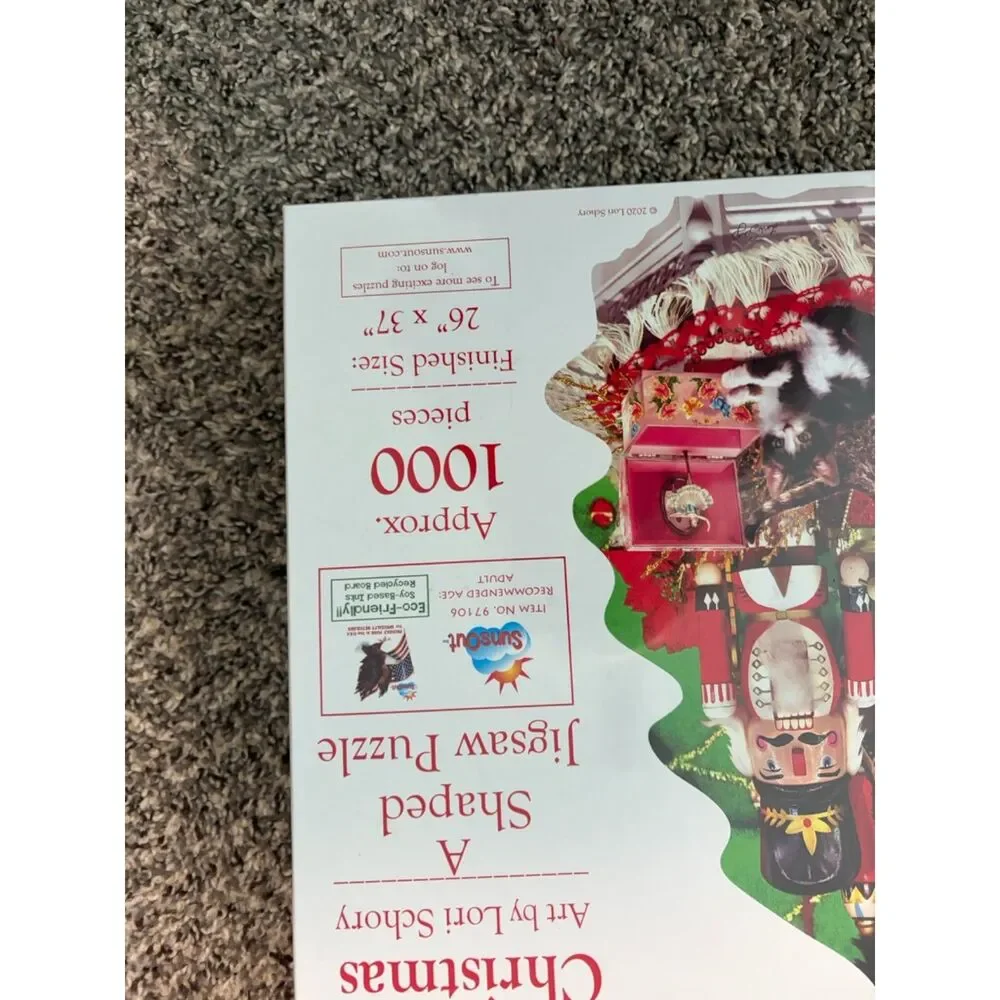 Sunsout Shaped Jigsaw Puzzle Nutcracker christmas Sealed NIB